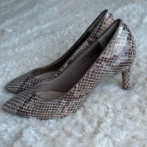 Rockport Snakeskin Patterned Heels
